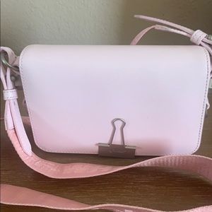 Off-white light pink purse